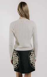 SARAFINA POINTELLE KNIT IN IVORY