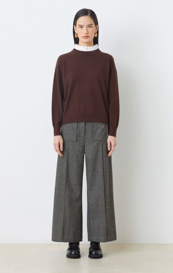 JAZZY TROUSER IN CARBONE