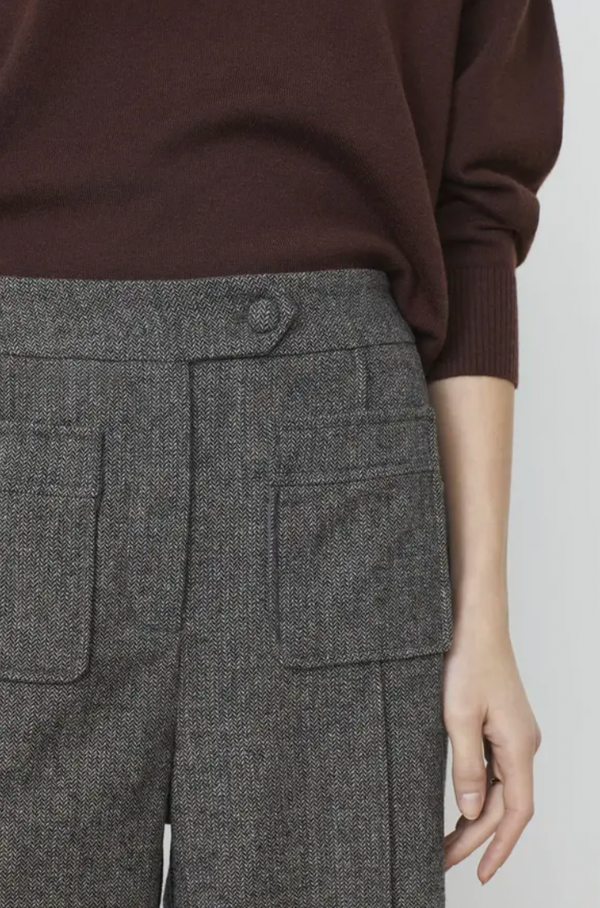 JAZZY TROUSER IN CARBONE
