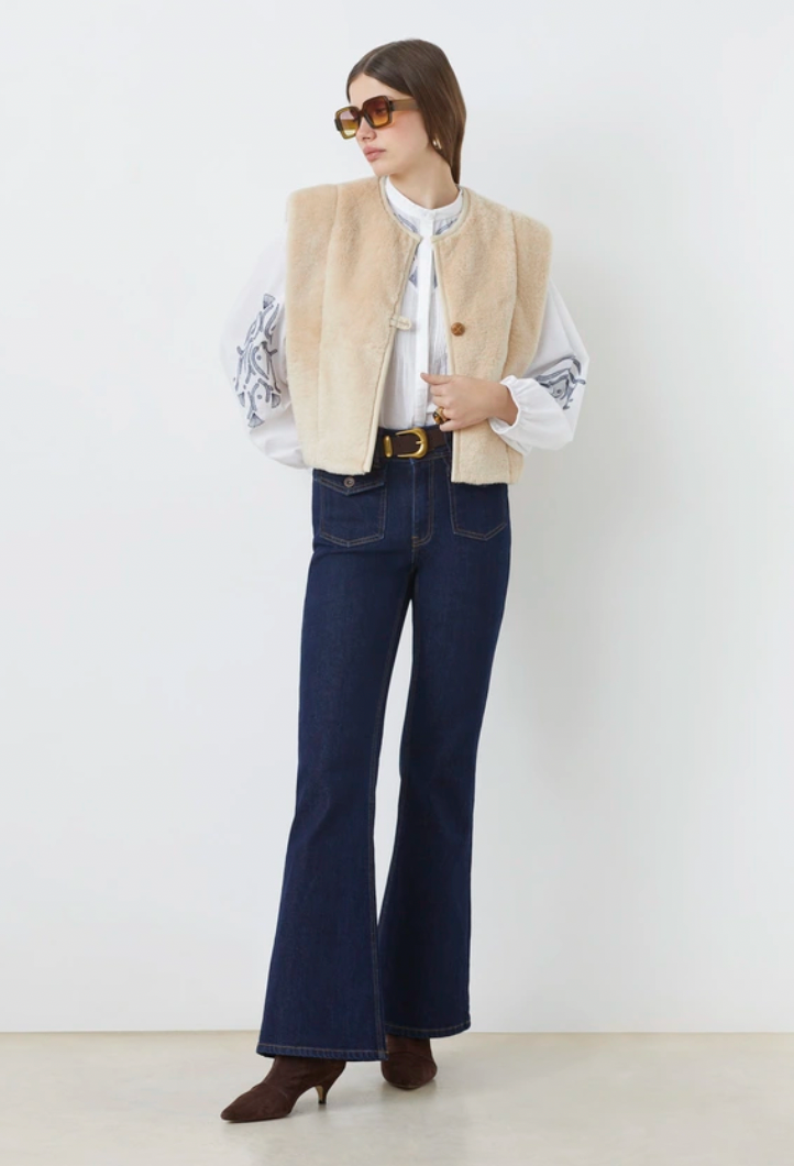 DIEGO VEST IN BEIGE