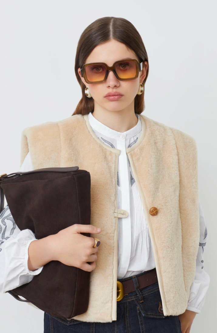 DIEGO VEST IN BEIGE