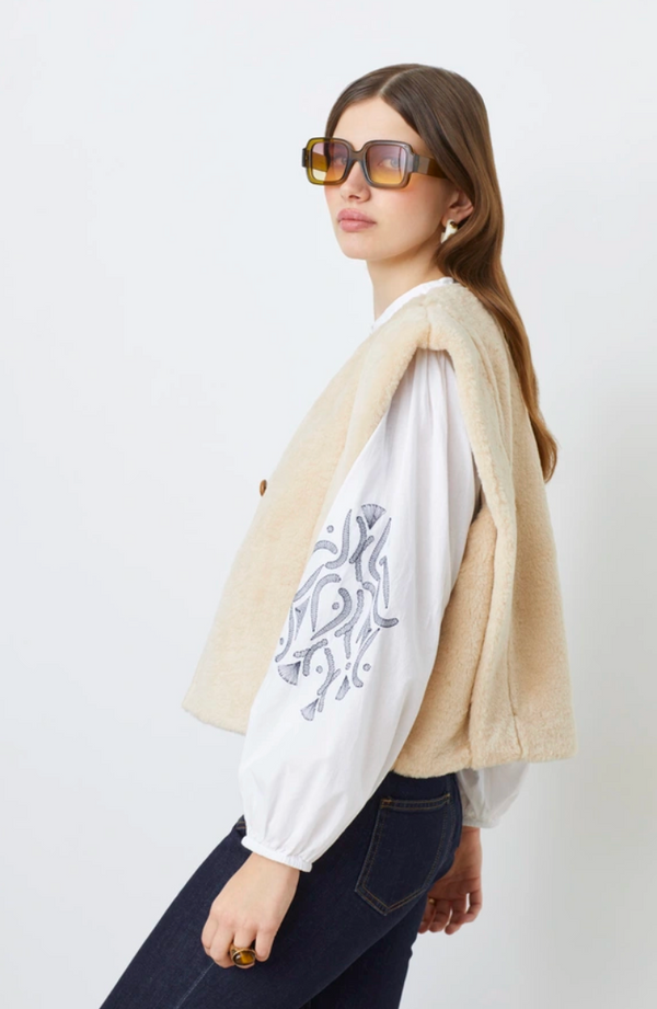 DIEGO VEST IN BEIGE