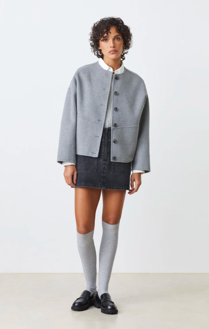 EDDY COAT IN GRIS