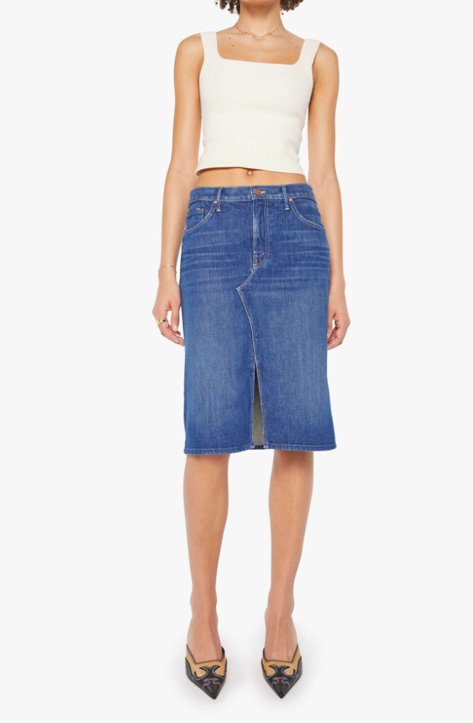 THE DITCHER MIDI SKIRT IN DO NOT DISTURB
