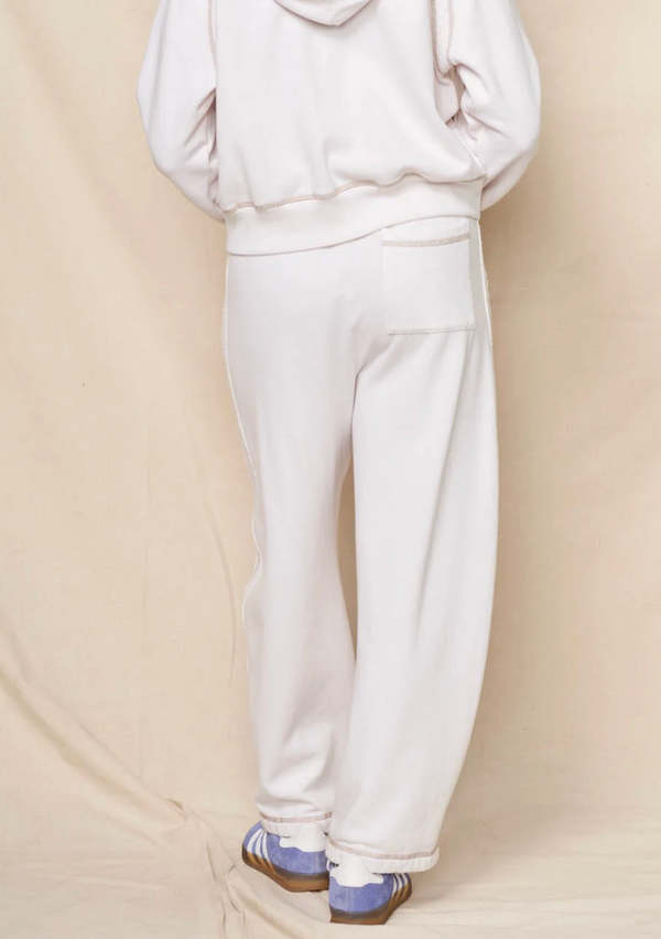RAW SEAMED PANT IN OYSTER