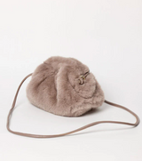 FAUX FUR CLUTCH