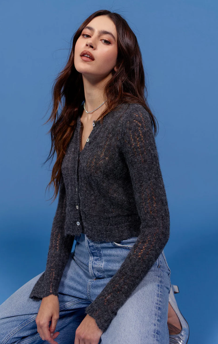 Cardi Alp/pointelle