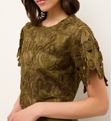 PEPLUMI TOP IN CLOVER