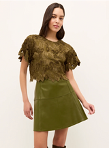 PEPLUMI TOP IN CLOVER