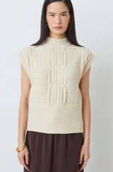 PRUSSE VEST IN CREAM