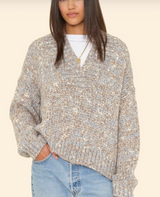 KEYES SWEATER IN LIGHT BLUE MELANGE