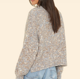 KEYES SWEATER IN LIGHT BLUE MELANGE