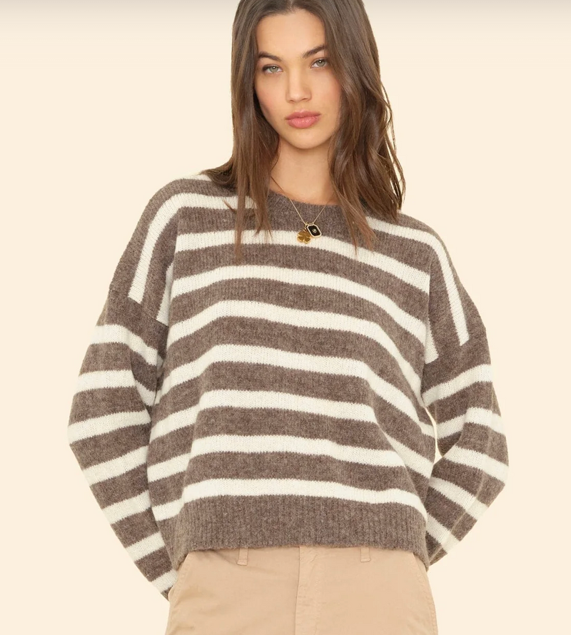 LELA SWEATER IN WHEAT IVORY