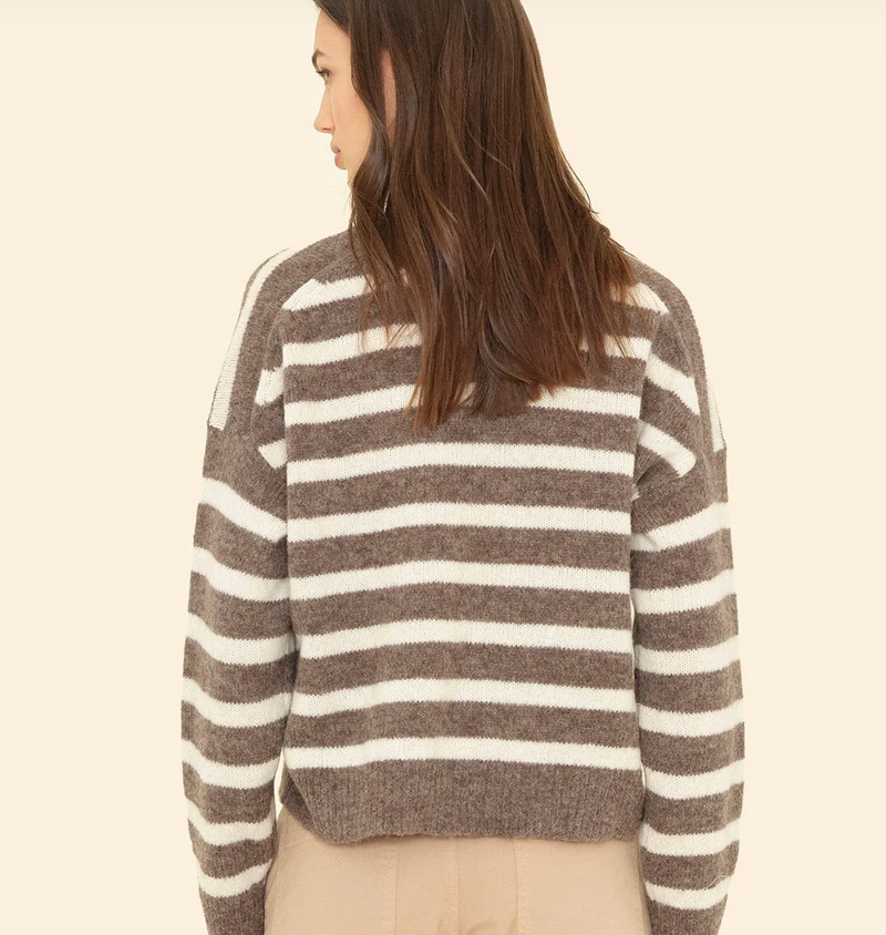 LELA SWEATER IN WHEAT IVORY