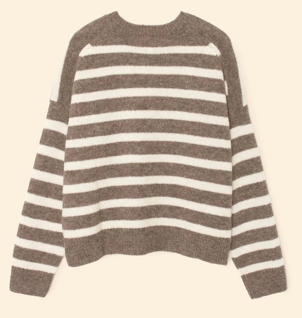 LELA SWEATER IN WHEAT IVORY