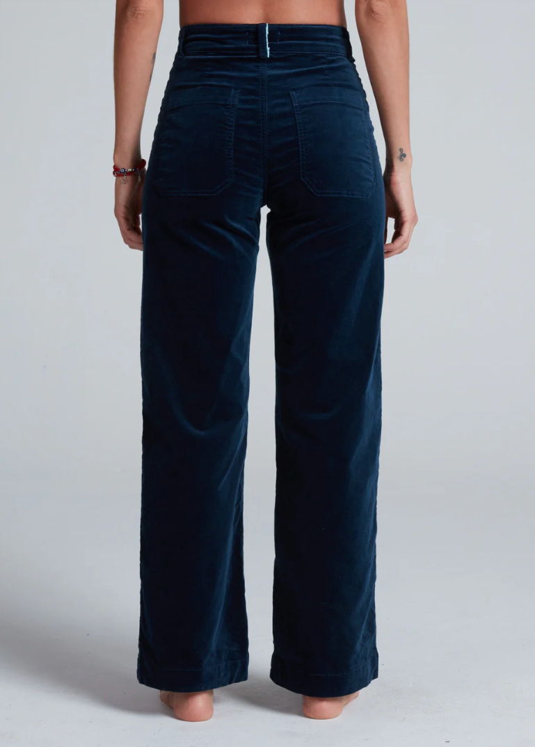 SAILOR VELVET PANTS IN NAVY