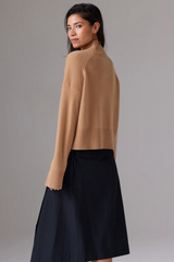 CHUNKY CARMEN FUNNEL NECK IN CAMEL