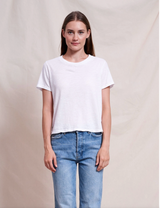 CREW NECK TEE IN OPTIC WHITE