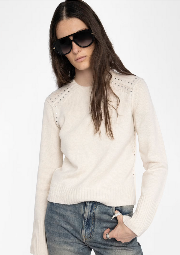 NALTY LC STUDS IN ECRU