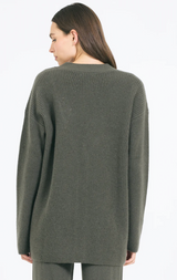 THE PACIFIC CASHMERE CARDIGAN IN FIR