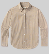 CAMILIA SHIRT IN BRONZE STRIPE