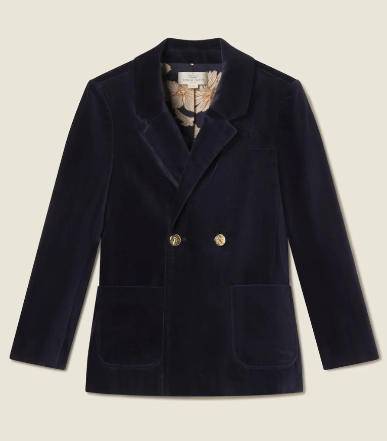 Grant Blazer Dark Sapphire Velvet
