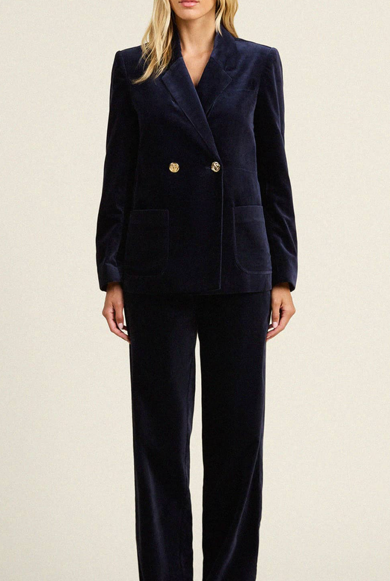 Grant Blazer Dark Sapphire Velvet