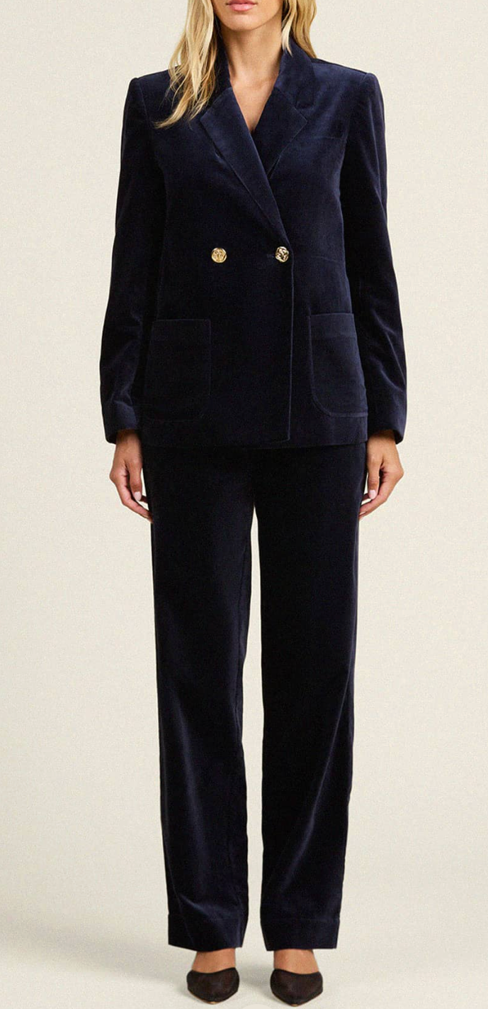 Finch Pant Dark Sapphire Velvet