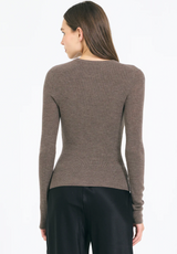BRISTOL MERINO CREWNECK IN HUSK