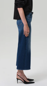 LYRA WIDE LEG CROP IN AUGUSTA (CLEAN HEM)