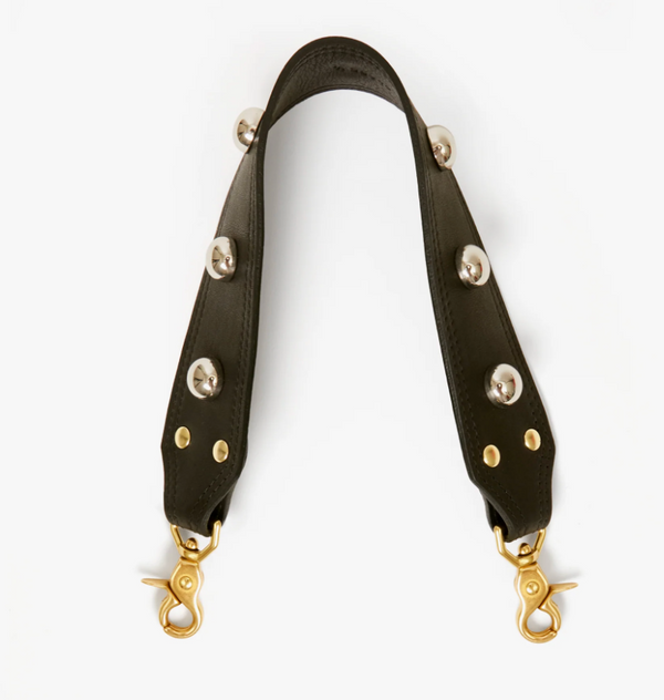 Shoulder Strap - Naturelle w/ Studs in Black
