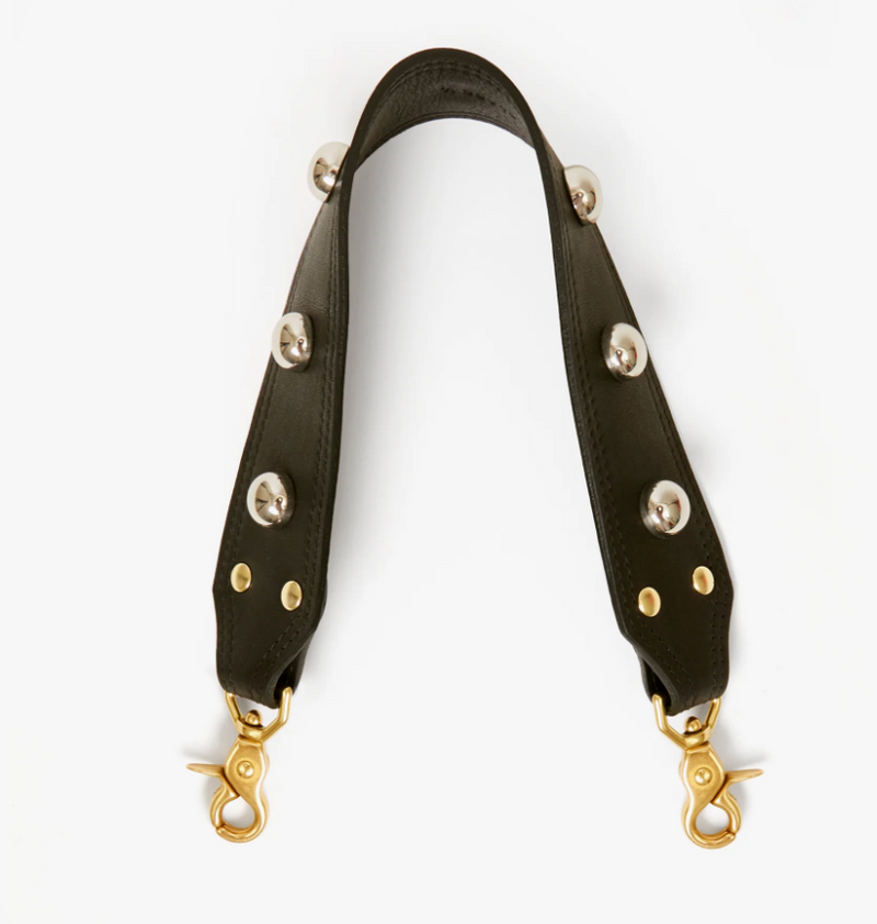 Shoulder Strap - Naturelle w/ Studs in Black