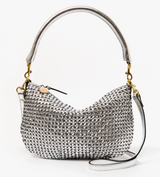 Petit Moyen Messenger - Woven Etoile in Sliver