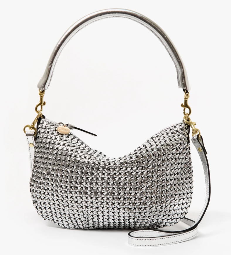 Petit Moyen Messenger - Woven Etoile in Sliver