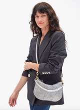 Petit Moyen Messenger - Woven Etoile in Sliver