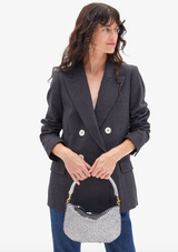 Petit Moyen Messenger - Woven Etoile in Sliver