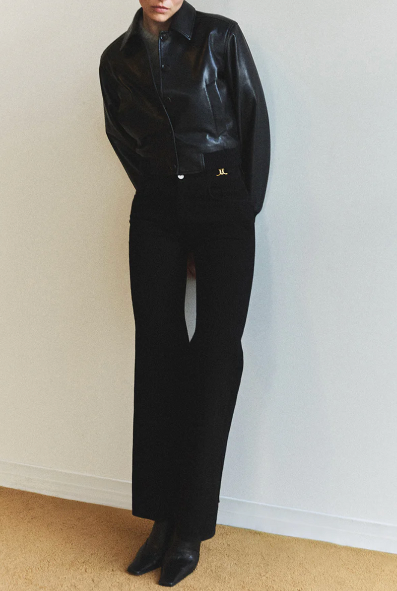 KIMBERLY FLARE W/ HORSEBIT IN RICH BLACK