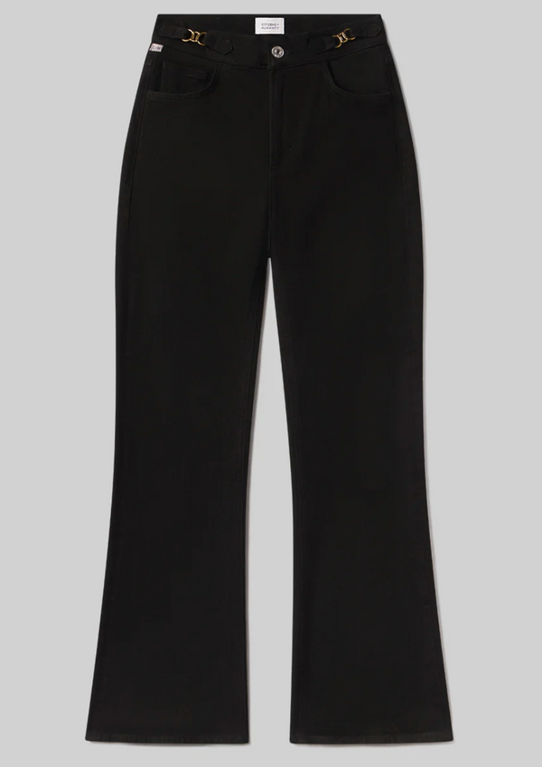 KIMBERLY FLARE W/ HORSEBIT IN RICH BLACK