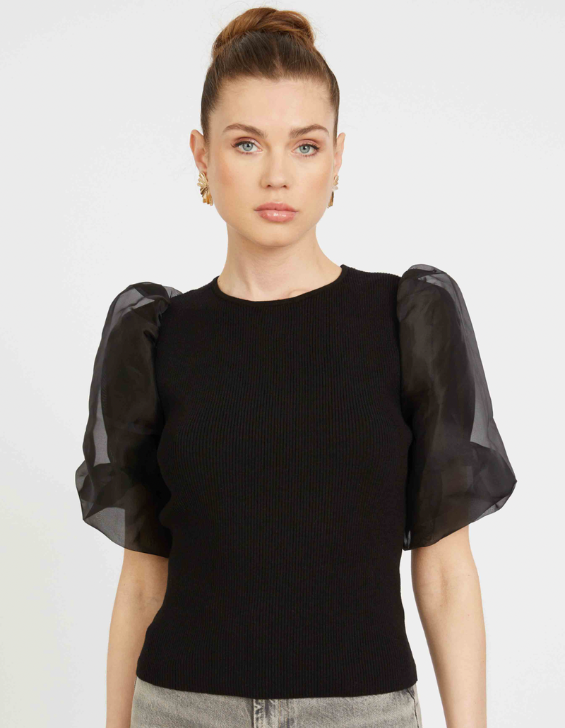 ALINA TOP IN BLACK