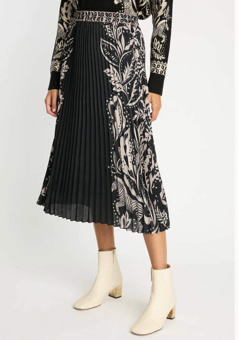 MIA SKIRT IN ZEBRA FERN
