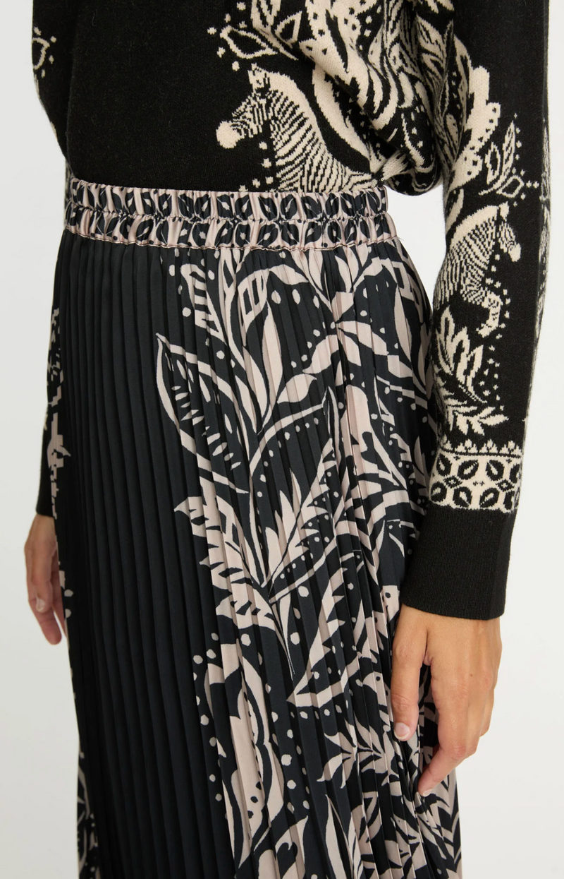 MIA SKIRT IN ZEBRA FERN