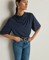 LARA TEE IN NAVY NIGHT SKY