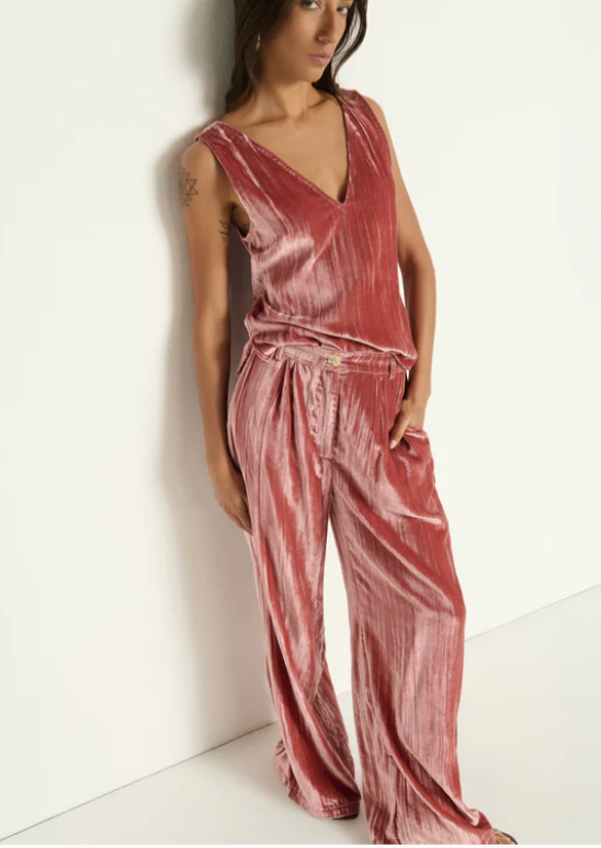 HILMA VELVET TRACK PANT