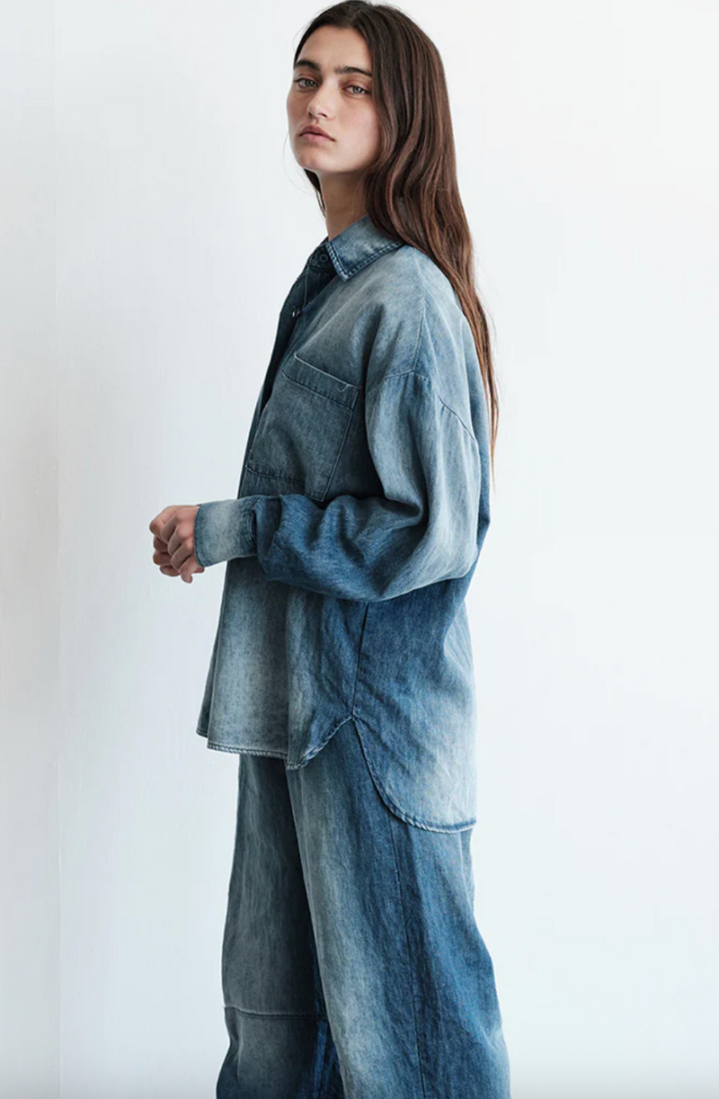 WASHED CHAMBRAY SHIRT