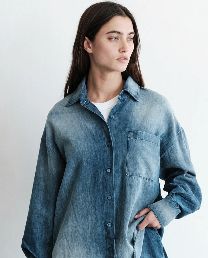 WASHED CHAMBRAY SHIRT