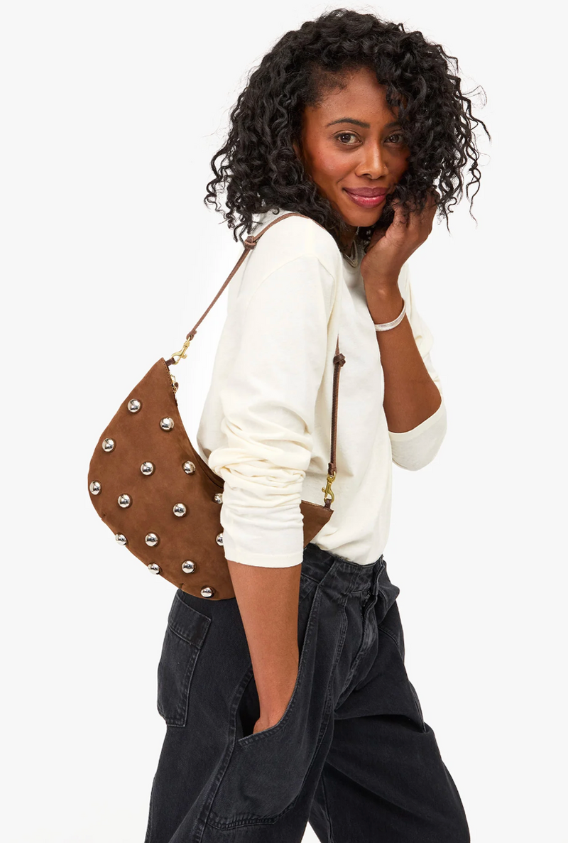 Lune - Smooth Nubuck w/ Studs in Choco Bar