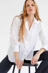 GO NOTCH REALLY SHIRT IN WHITE