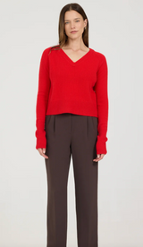 BLAKELY CASHMERE VNECK IN LINGON