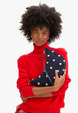 LUNE - SUEDE W/ STUDS IN NAVY