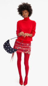 LUNE - SUEDE W/ STUDS IN NAVY